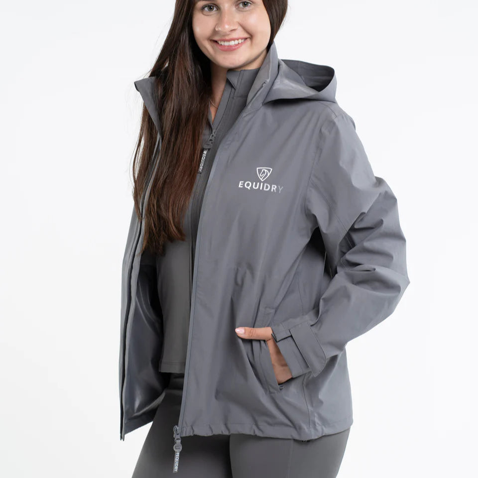EQUIDRY Women's Nimbus Pack Away Jacket #colour_grey