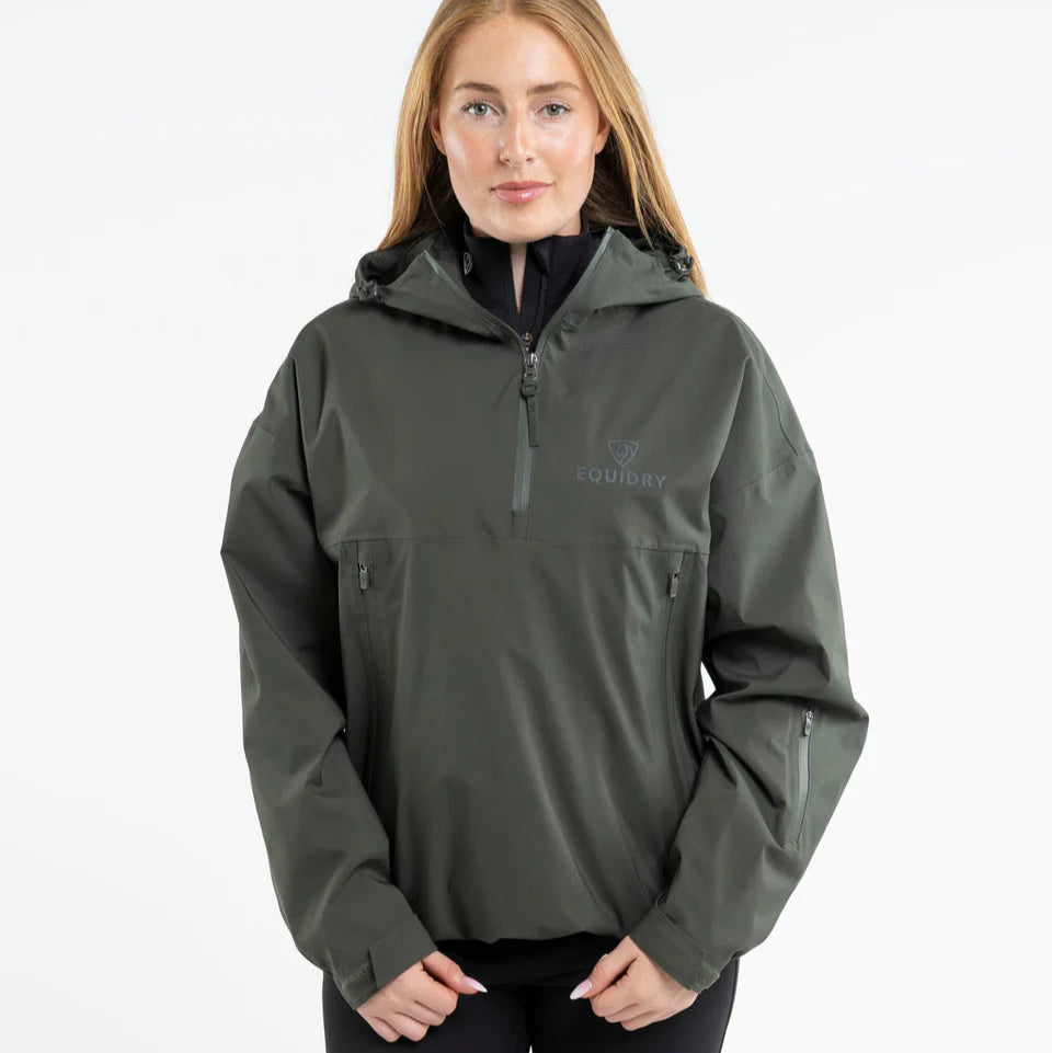 EQUIDRY Women's Storm Smock #colour_black-forest-green