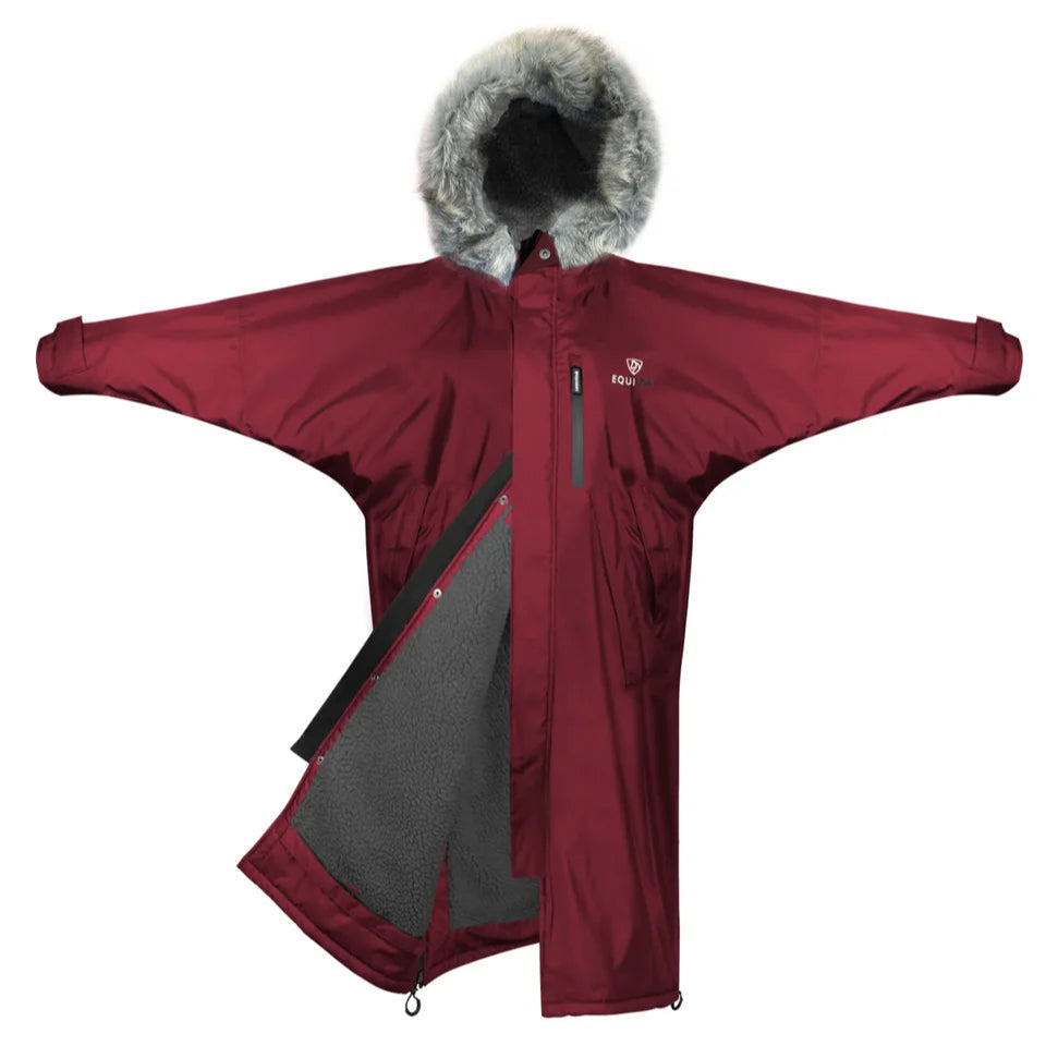 EQUIDRY Children's Thick Fleece Evolution #colour_plum-grey