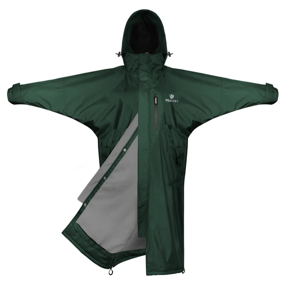 EQUIDRY Children's Thin Fleece Evolution #colour_black-forest-green