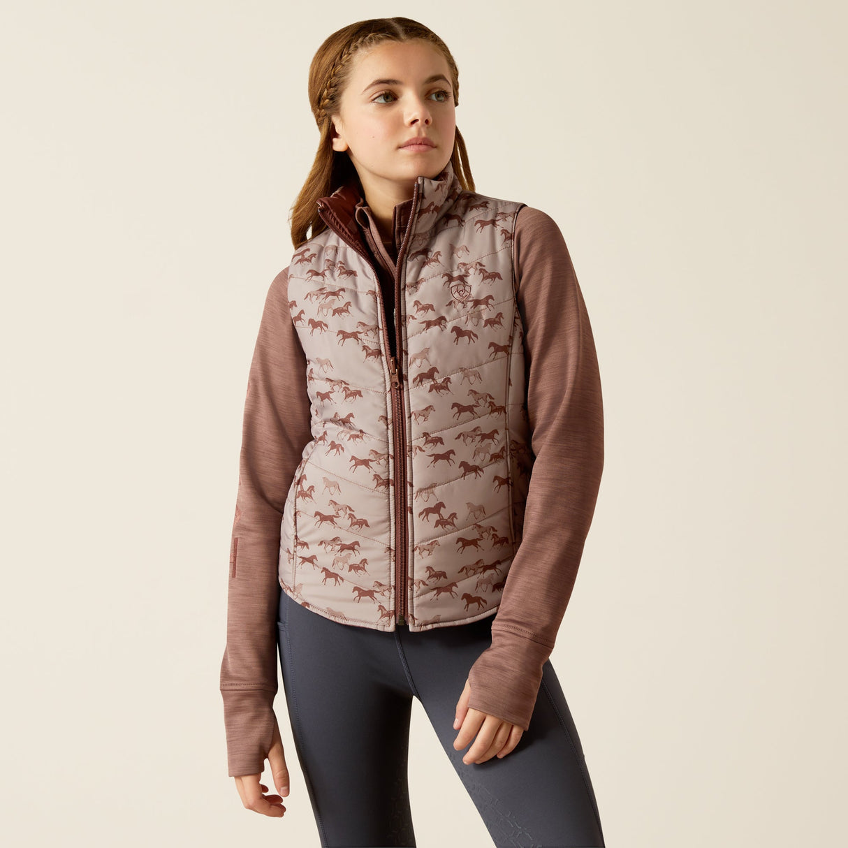 Ariat Youth Bella Insulated Reversible Vest #colour_multi