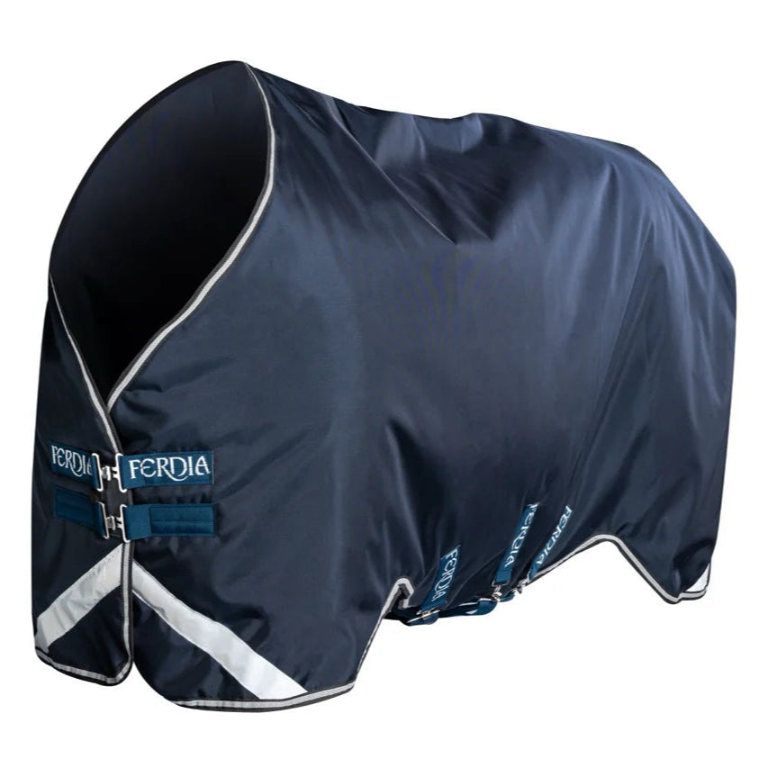 Ferdia Equine High King 200g 840D Navy Plain Weave Turnout Rug Plus ++