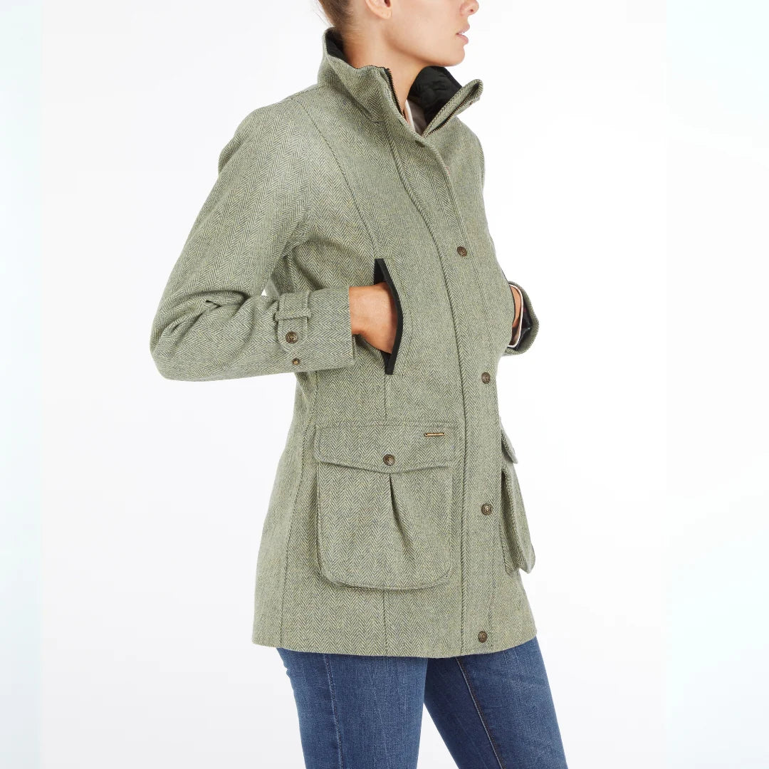 Toggi Ladies Fiennes Waterproof Tweed Field Coat #colour_glencoe-tweed