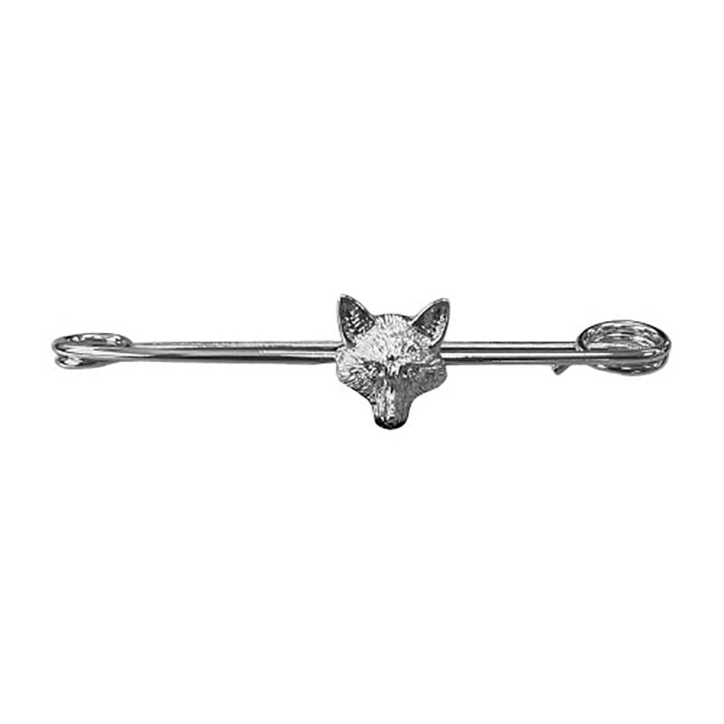 Equetech Traditional Fox Stock Pin #colour_silver