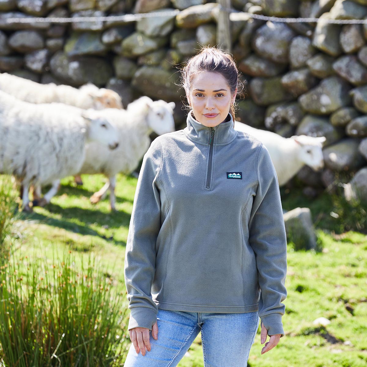 Ridgeline Womens Narvik Fleece - New #colour_smokey-olive