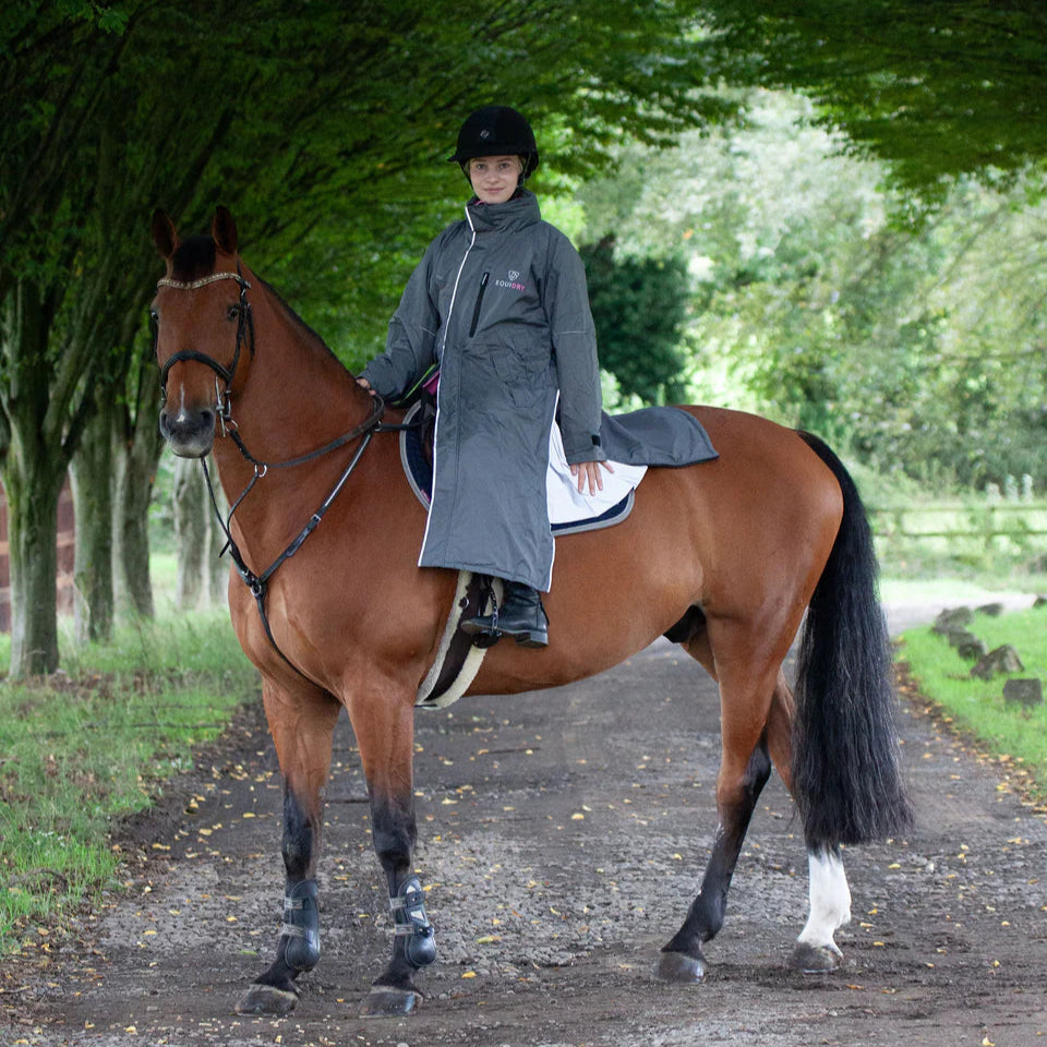 EQUIDRY Women's Thin Fleece Reflective Evolution #colour_grey-penelope-pink