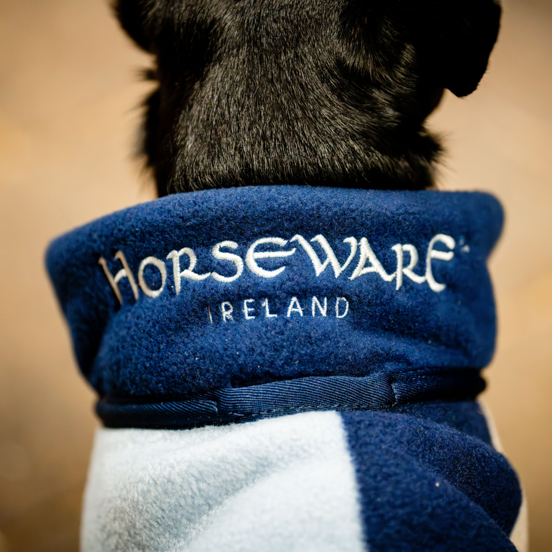 Horseware Ireland Signature Dog Fleece #colour_whitney-navy