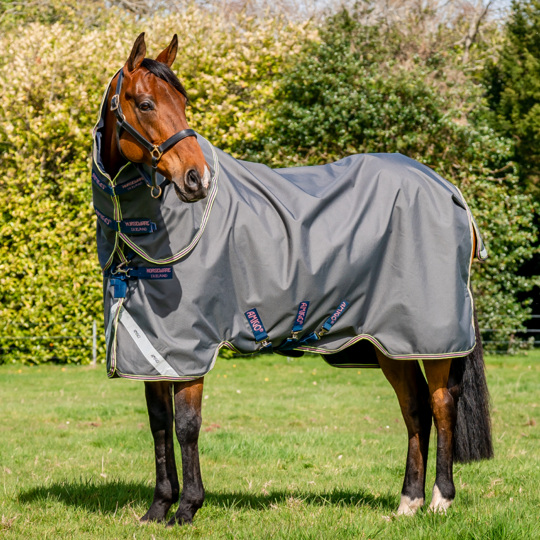 Horseware Ireland Amigo Bravo 12 Plus 0g Lite Turnout Rug #colour_shadow-navy-rose