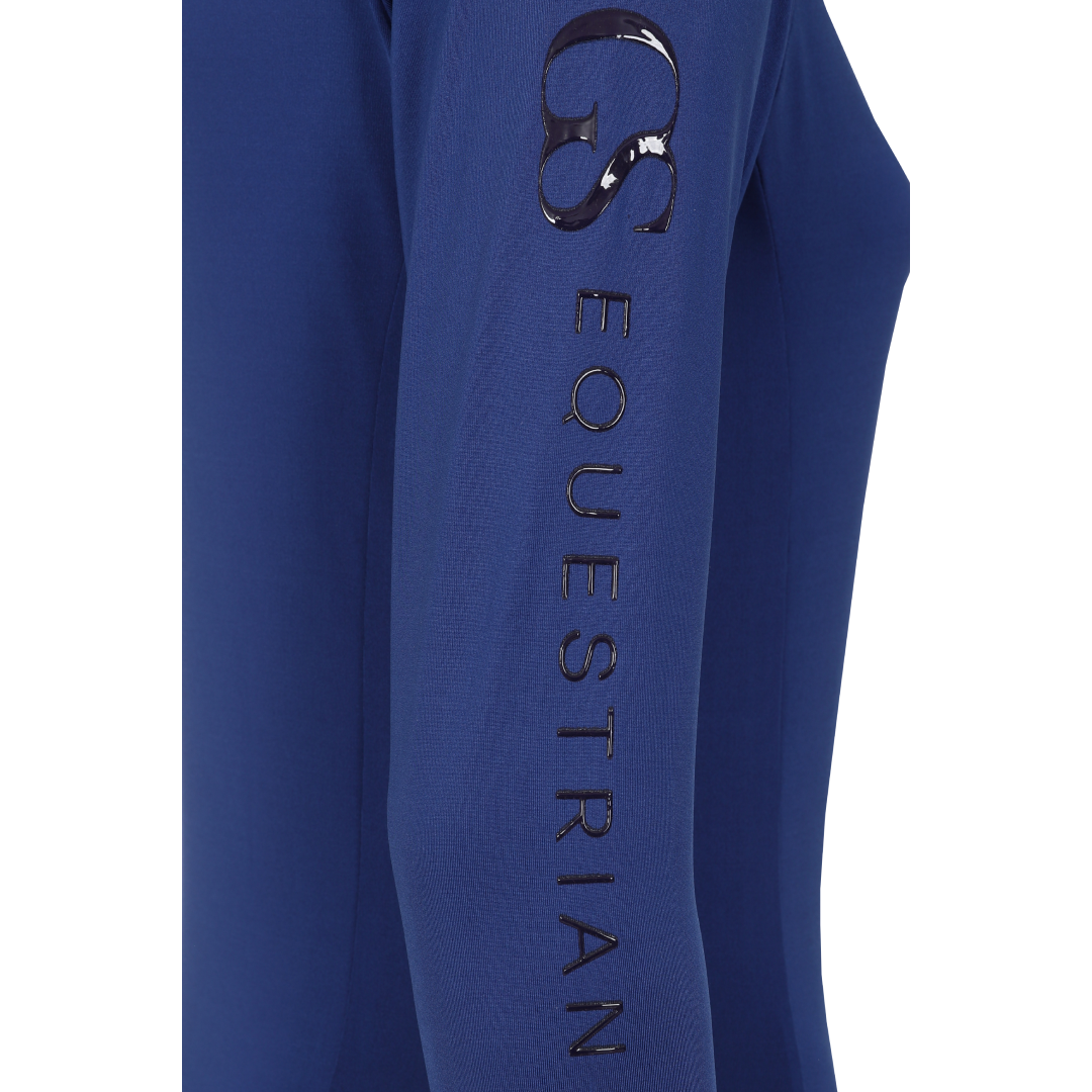 GS Equestrian Children's Momentum Long Sleeve Base Layer #colour_navy
