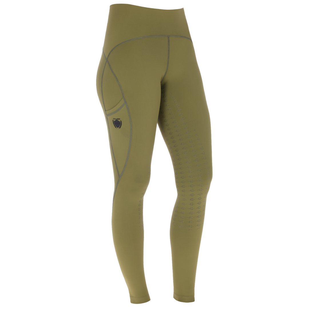 Covalliero Children's Riding Tights #colour_olive
