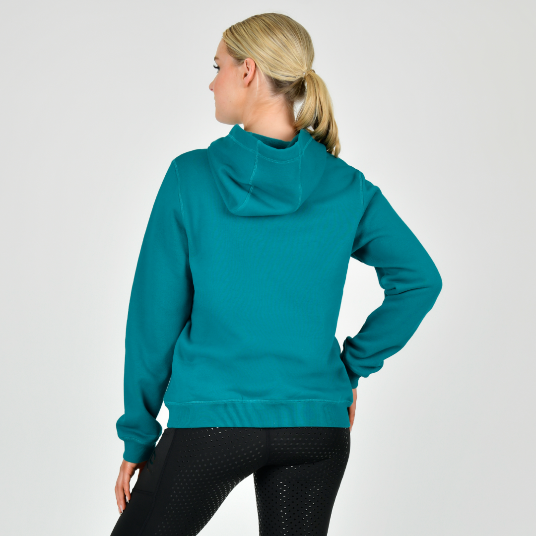 Dublin Ladies Camile Contrast Tie Hoodie #colour_deep-lake