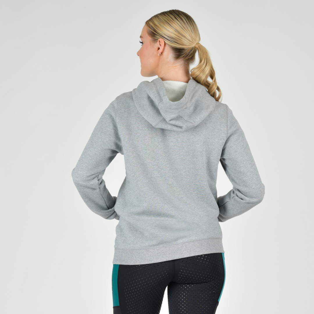 Dublin Ladies Camile Contrast Tie Hoodie #colour_grey-marl