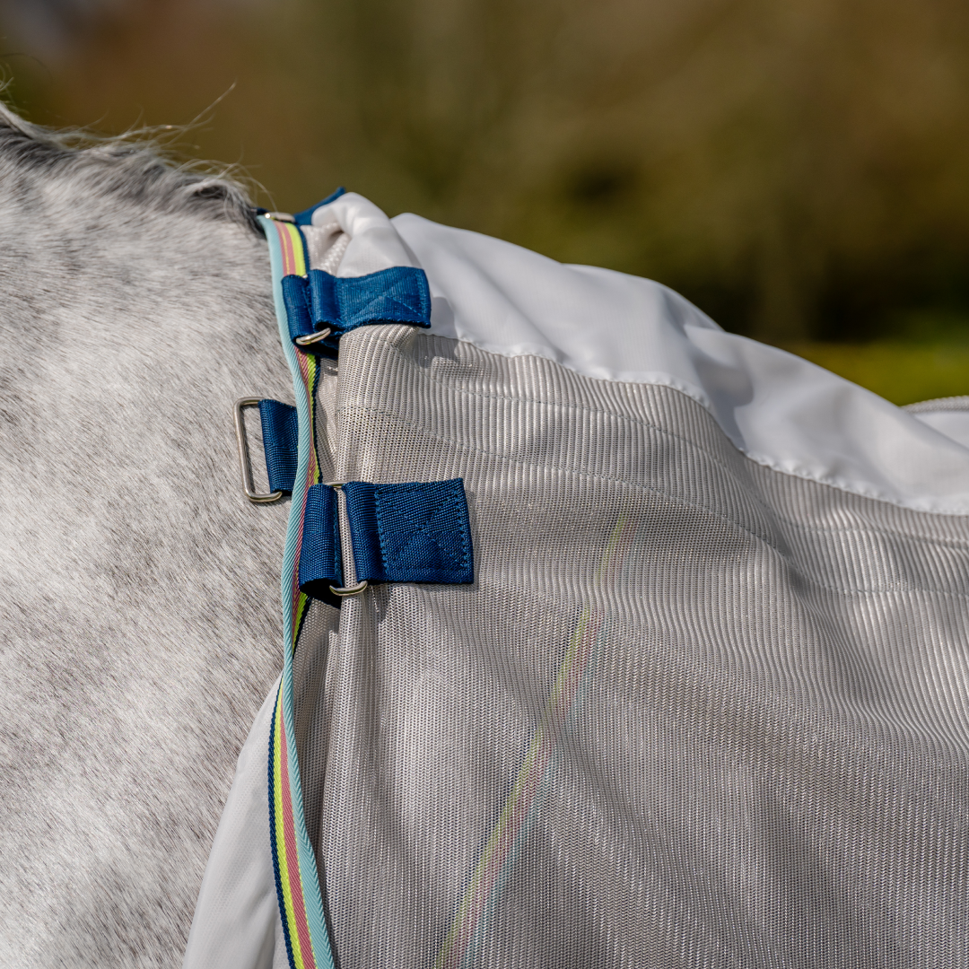 Horseware Ireland Amigo Bug Rug #colour_lunar-rock-navy-lime