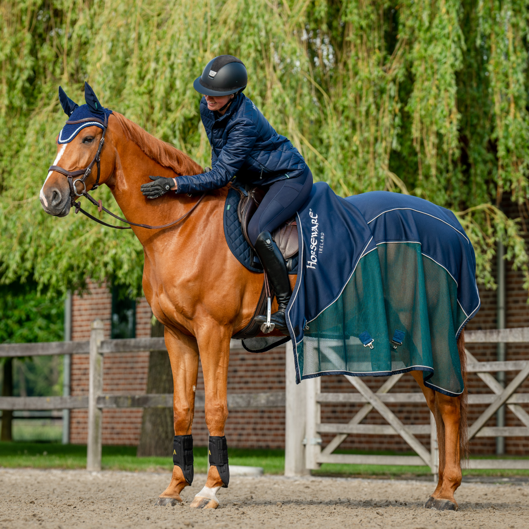 Horseware Ireland Signature Sport Cooler #colour_navy-hunter-green