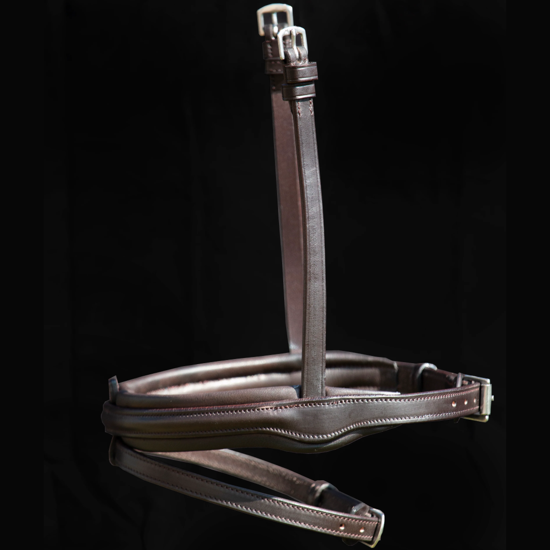 Henry James Comfort Flash Noseband #colour_havana-brown