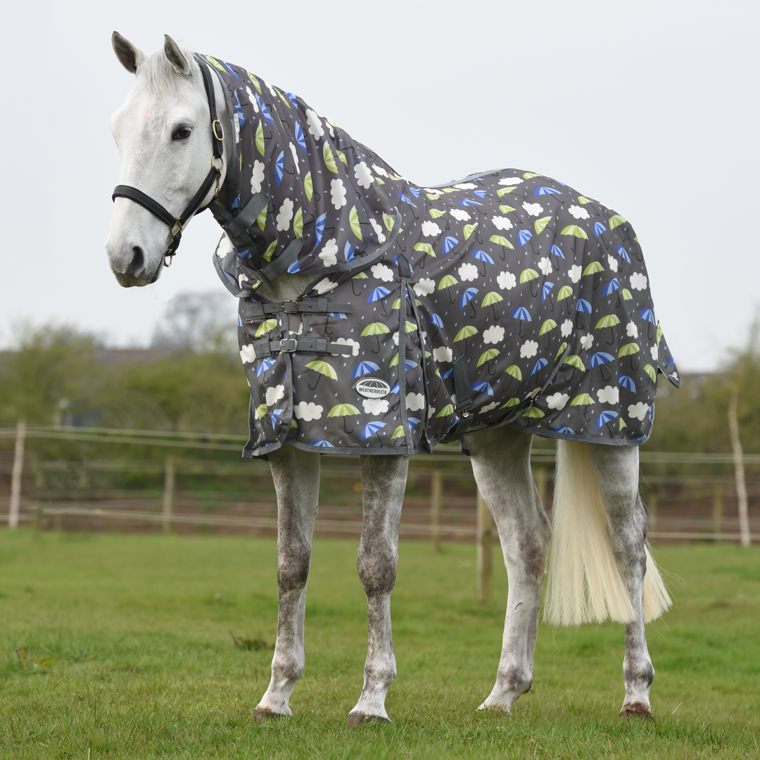 WeatherBeeta ComFiTec Essential Mesh II Combo Neck Fly Rug #colour_umbrella-print