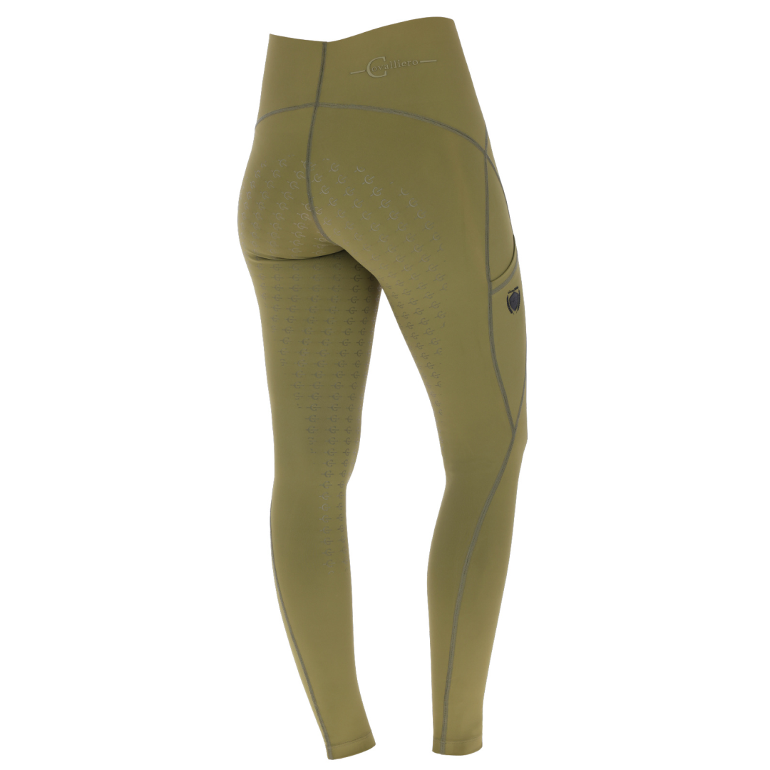 Covalliero Children's Riding Tights #colour_olive