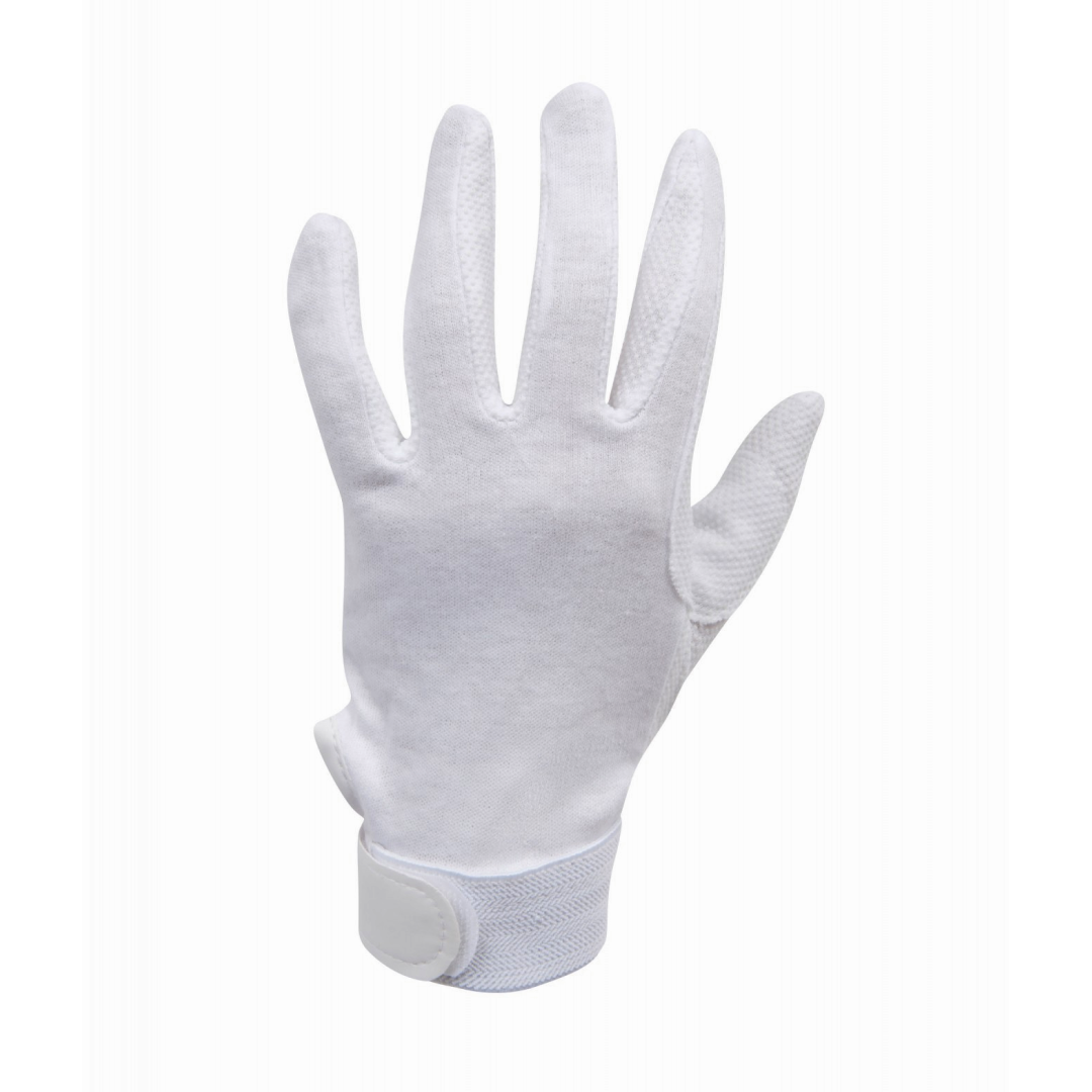 Dublin Adult Track Riding Gloves #colour_white