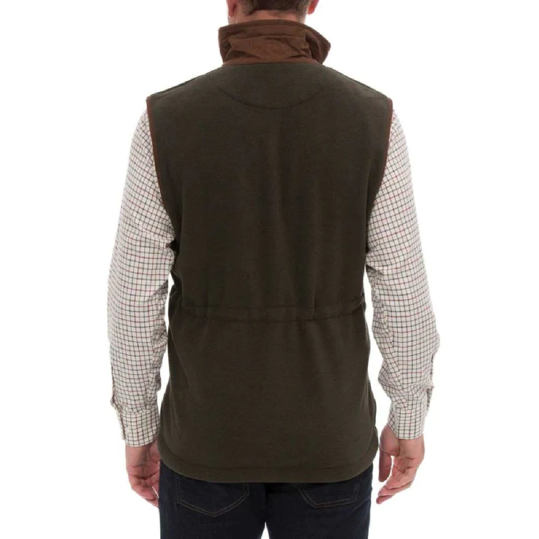 Alan Paine Aylsham Men's Fleece Gilet #colour_green