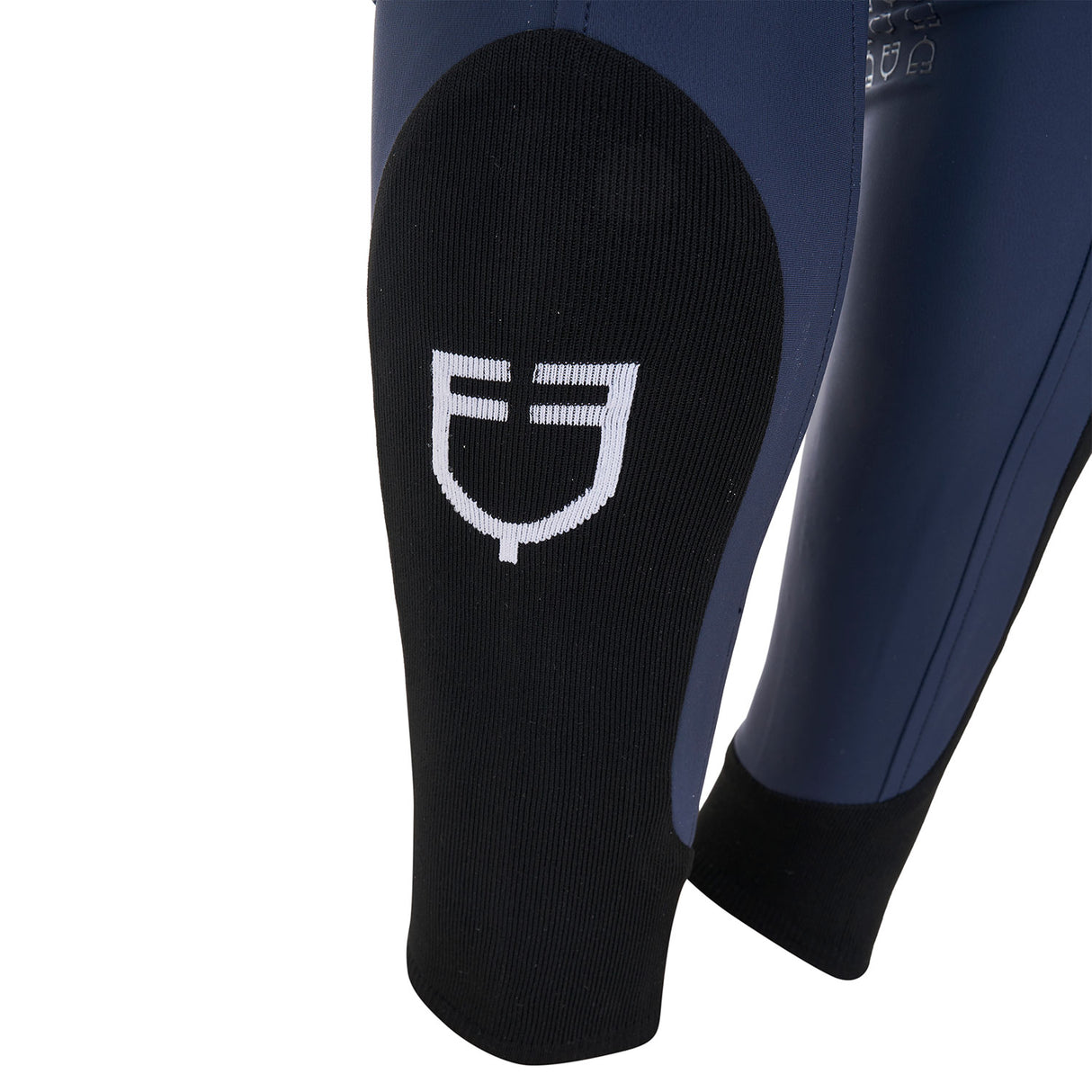Equestro Men's Knee Grip Breeches Equestro X Fise #colour_blue