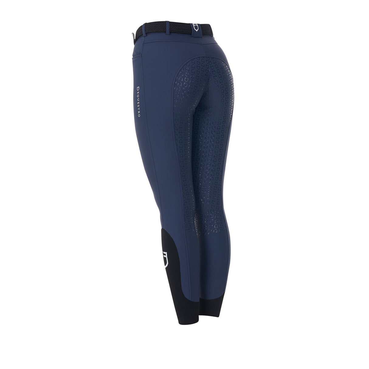 Equestro Women's Full Grip Breeches Equestro X Fise #colour_blue