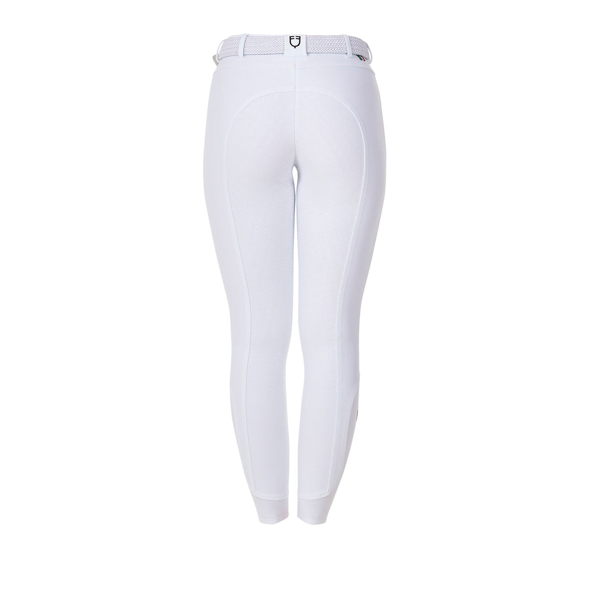 Equestro Women's Full Grip Breeches Equestro X Fise #colour_white