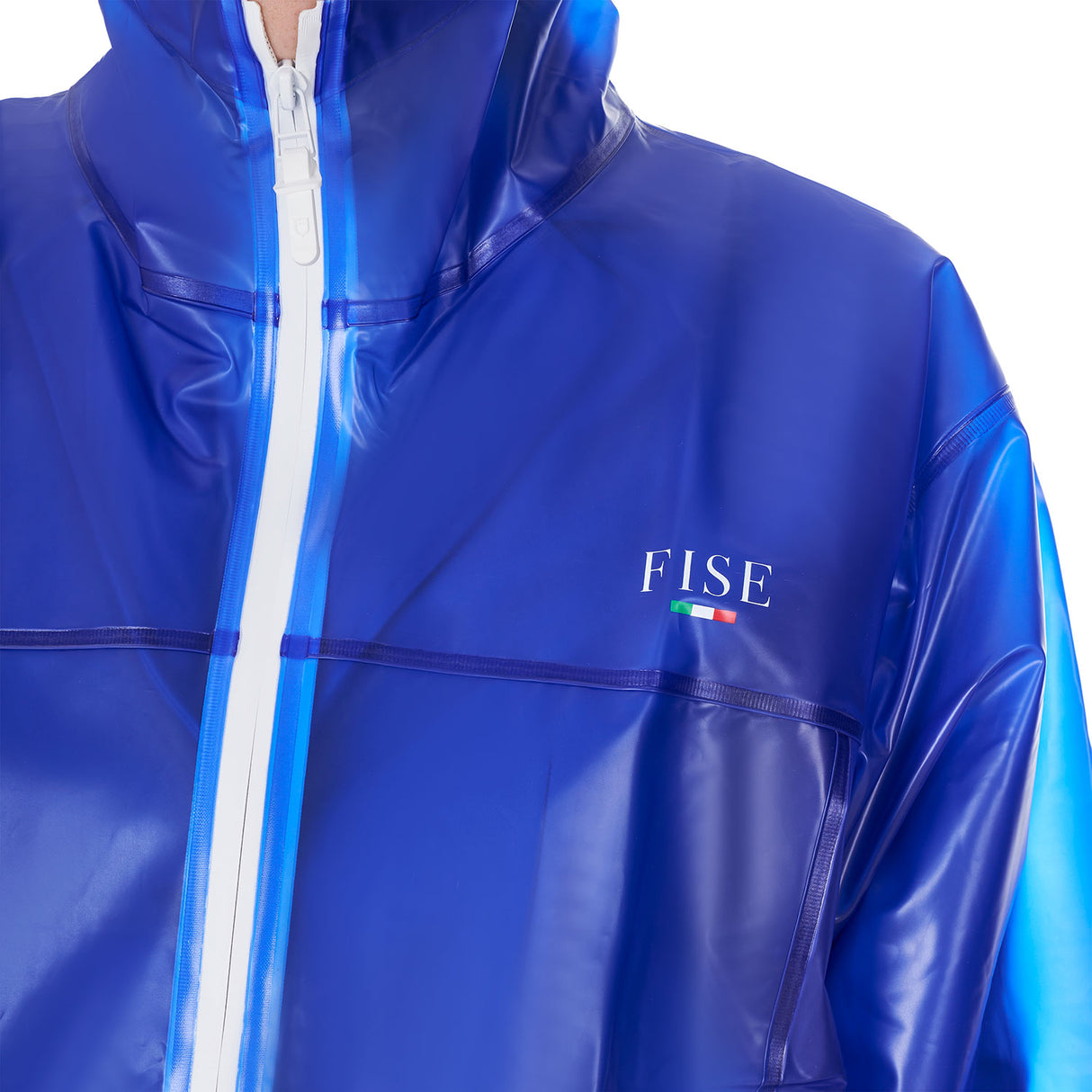 Equestro Unisex Raincoat Equestro X Fise #colour_blue