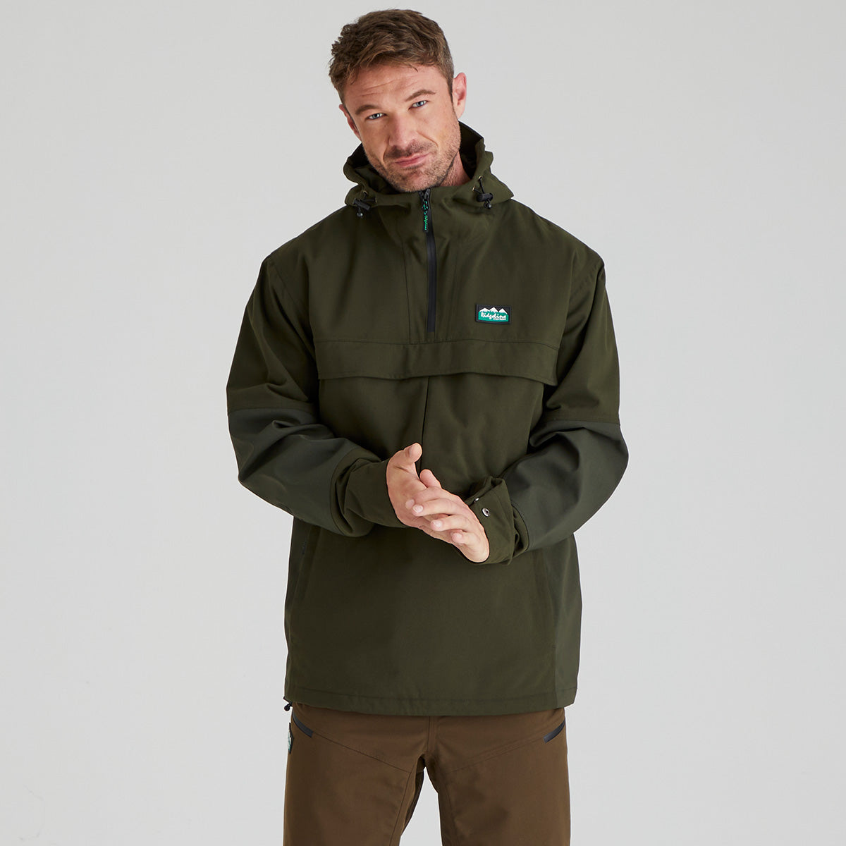 Ridgeline Mens Cambrian Smock #colour_deep-forest
