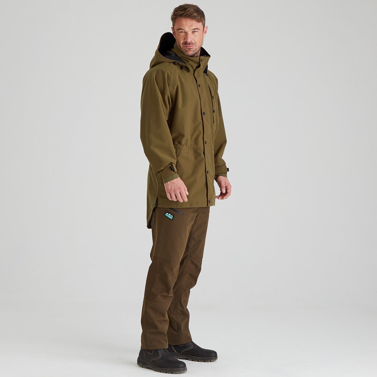 Ridgeline Mens Monsoon Classic Jacket #colour_teak