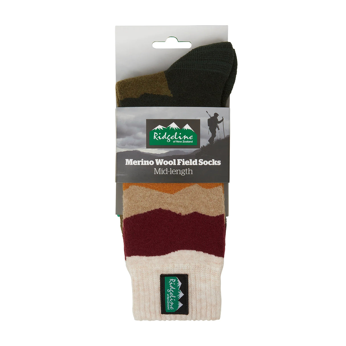Ridgeline Merino Mid Length Wool Socks