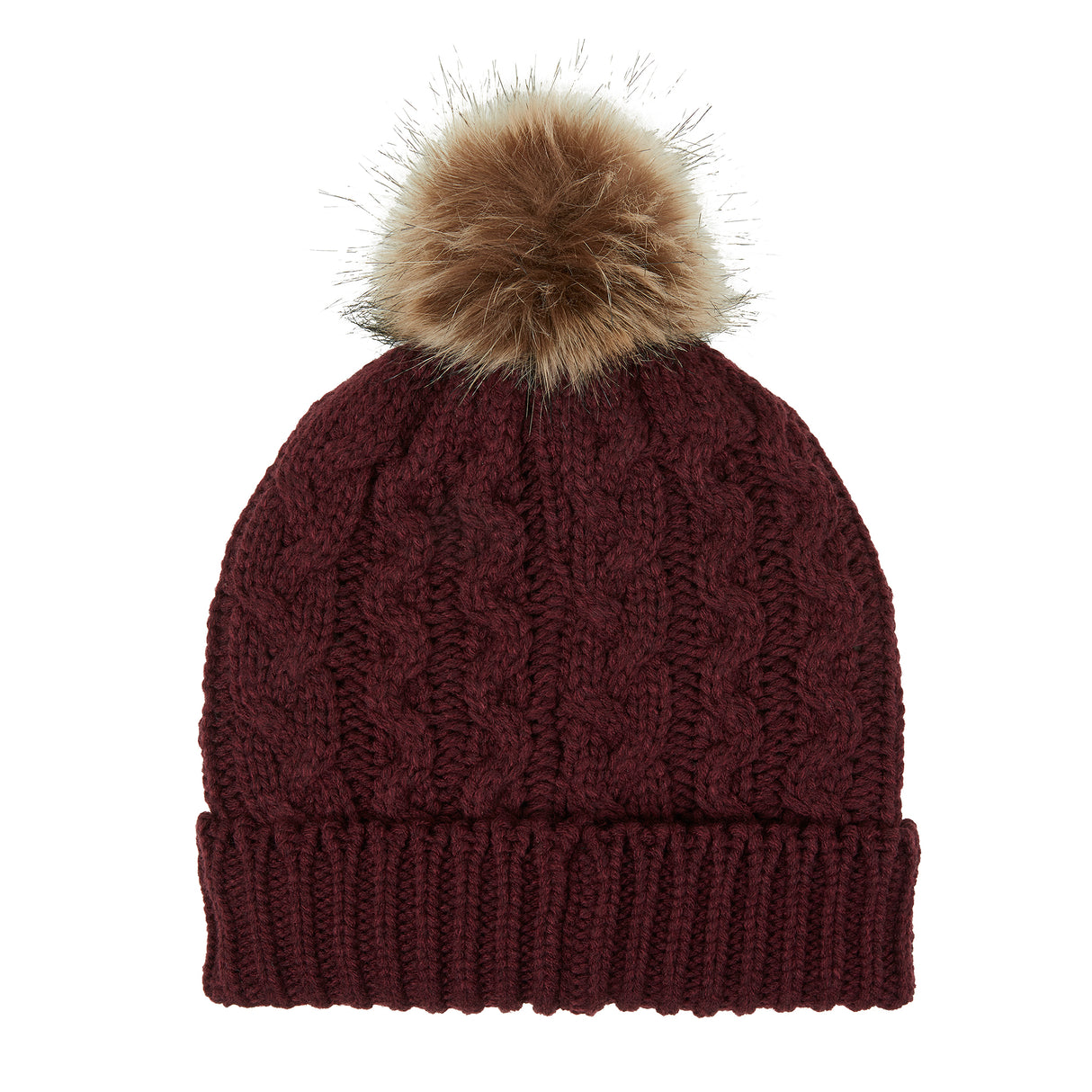 Ridgeline Nordic Fleck Bobble Hat #colour_winter-berry