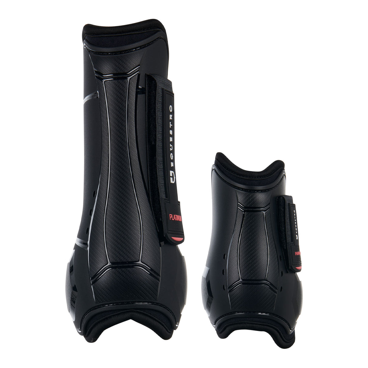 Equestro Tendon Boots And Closed Fetlock In TPU And Neoprene #colour_black