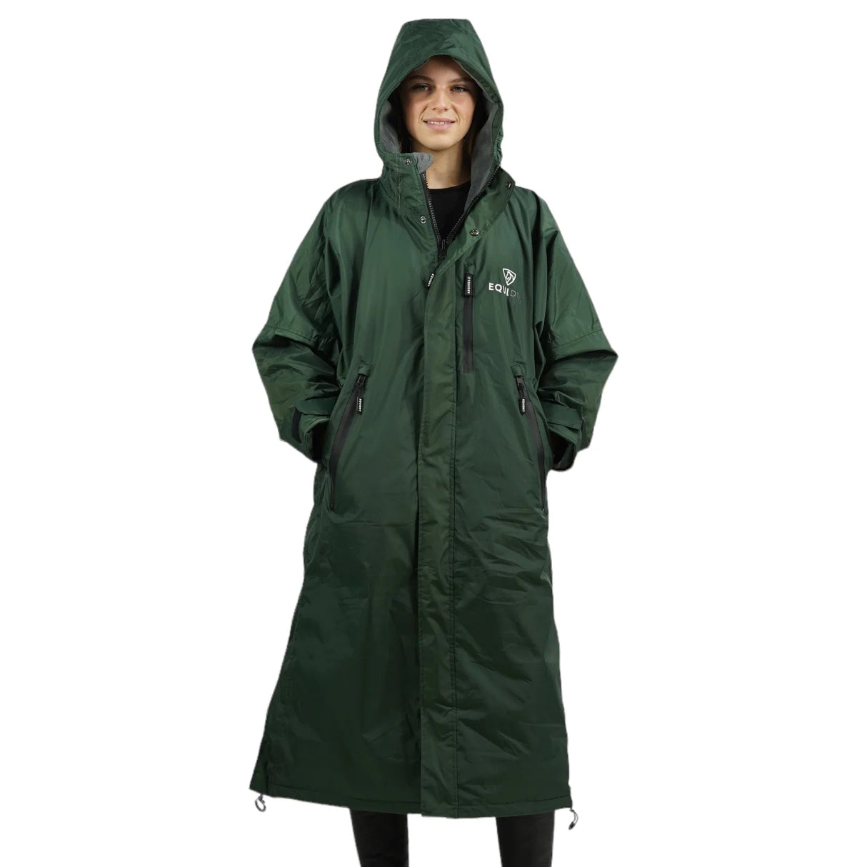 EQUIDRY Women's Thin Fleece Evolution #colour_black-forest-green