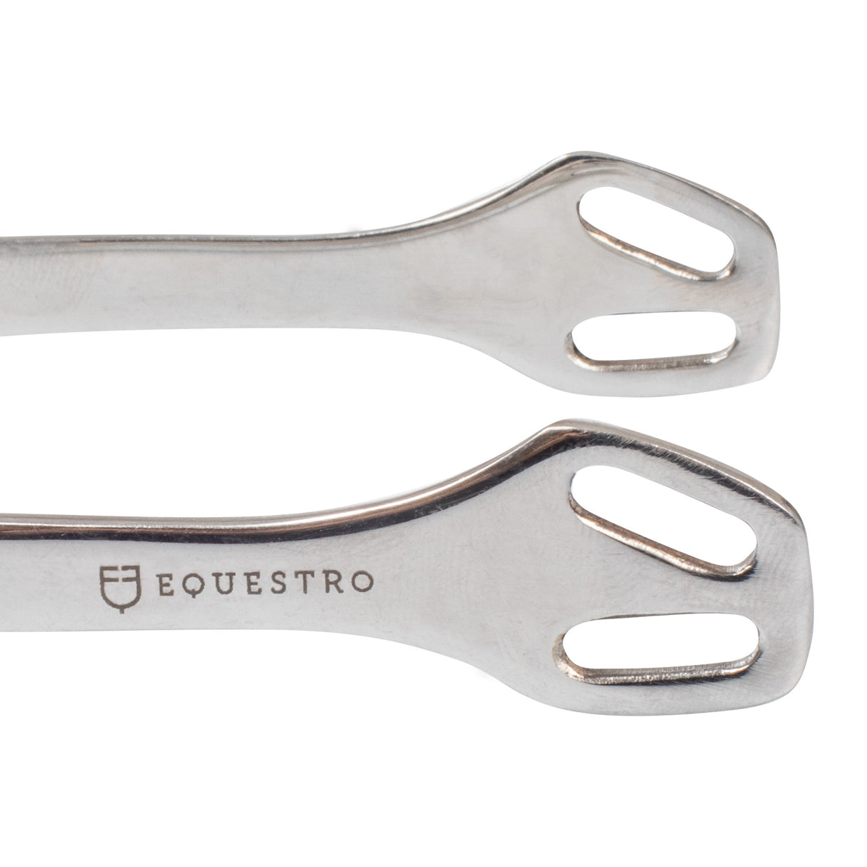 Equestro English Spurs With Horizontal Brass Rowel