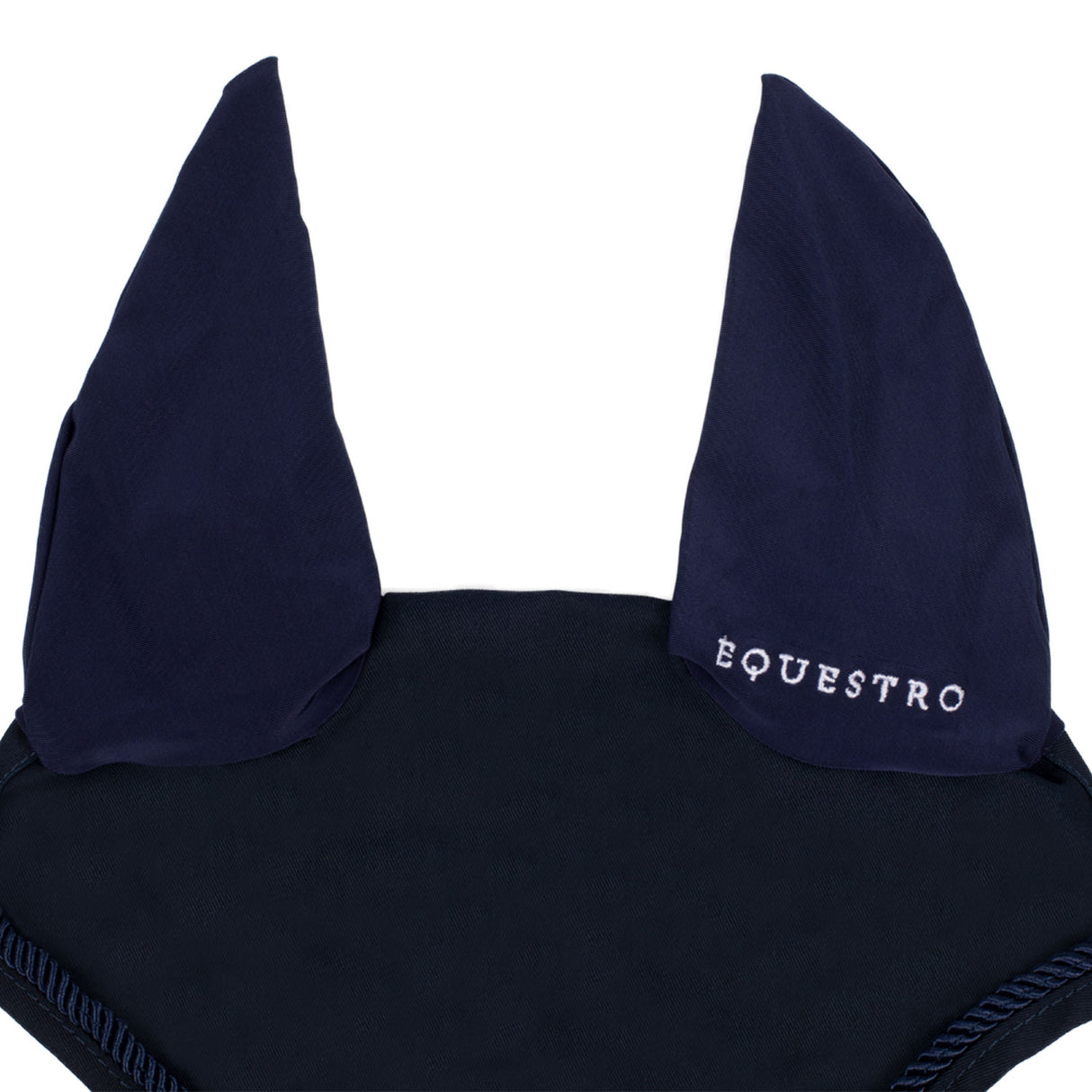 Equestro Fly Veil In Cotton With Central Logo #colour_blue