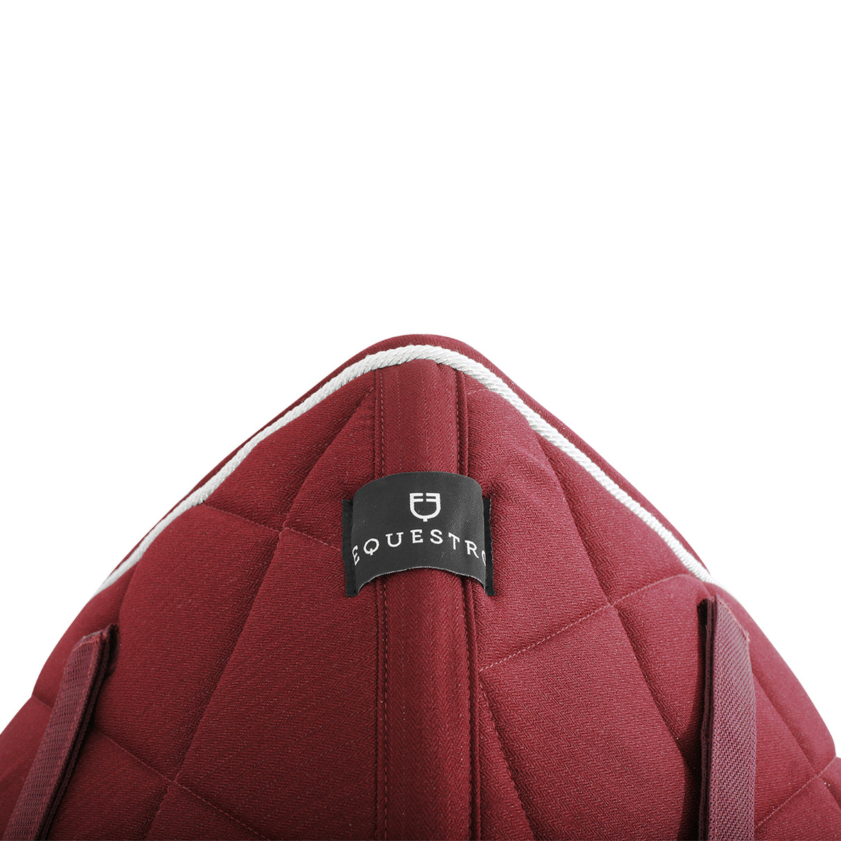 Equestro Diamond Dressage Saddle Pad #colour_burgundy