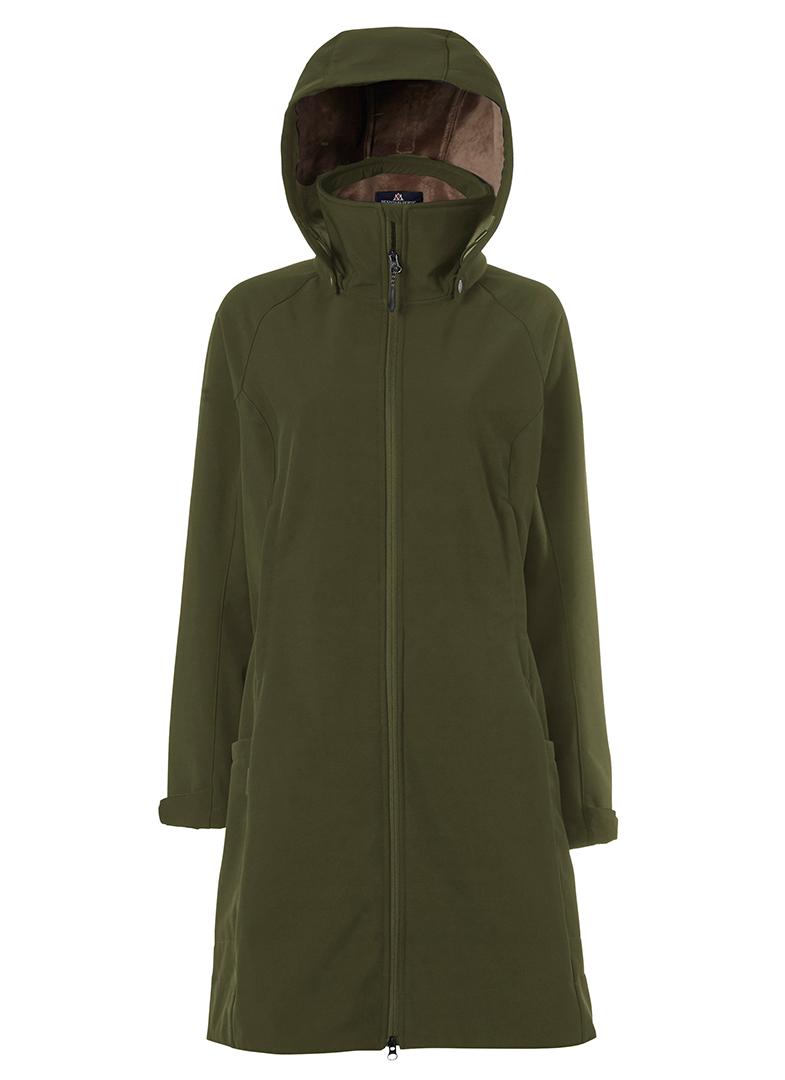 Mountain Horse Stella Softshell Parka #colour_green