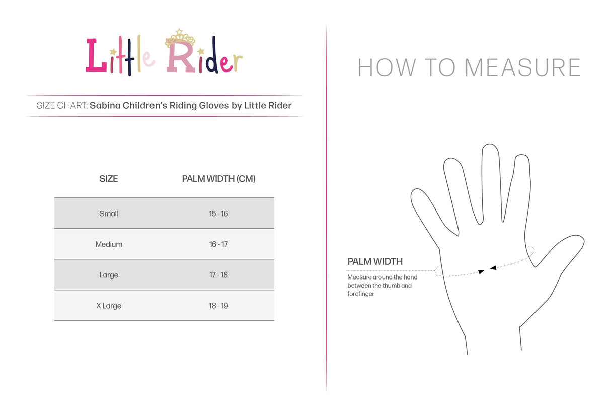 Sabina Children's Mesh Riding Gloves by Little Rider