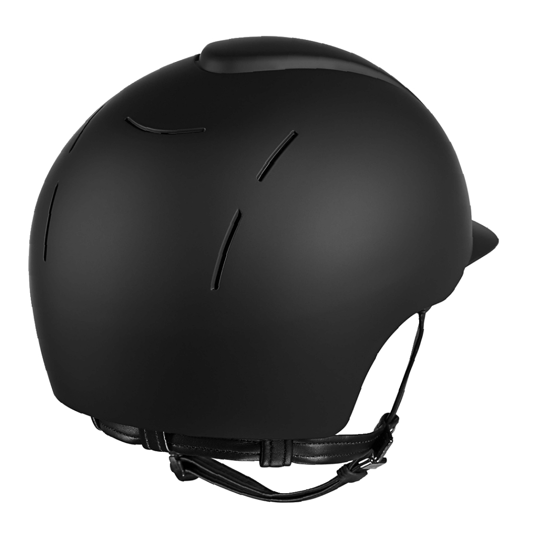 KEP Smart Matt Black Riding Hat #colour_black-matt-black-front