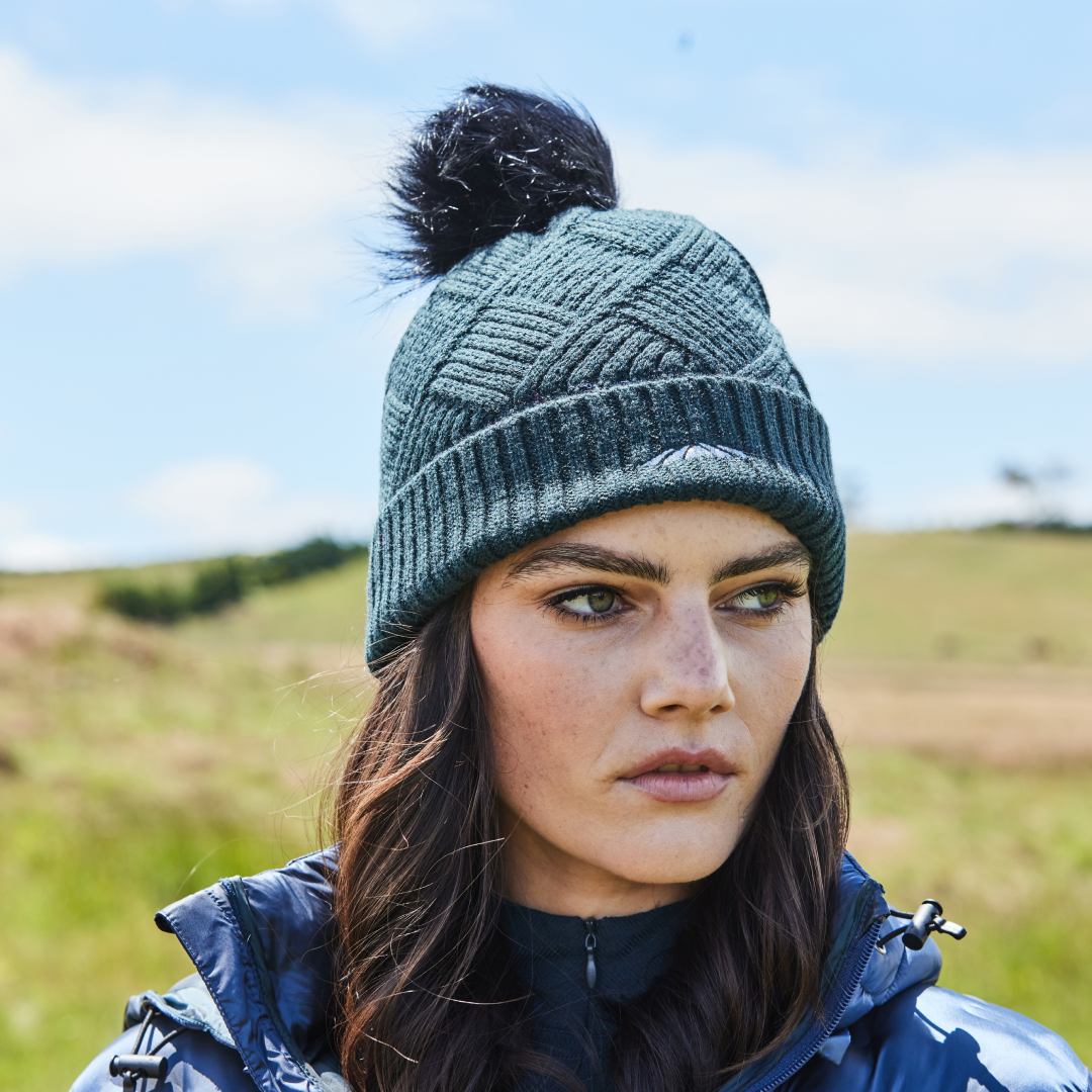 Weatherbeeta Knit Rib Beanie #colour_pine