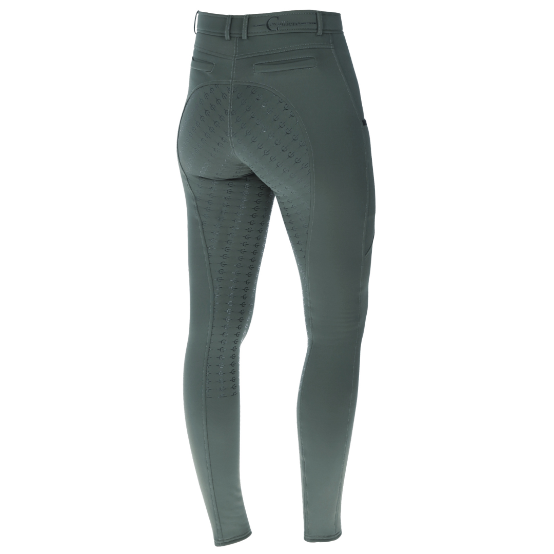 Covalliero Children's Riding Tights #colour_jade-green