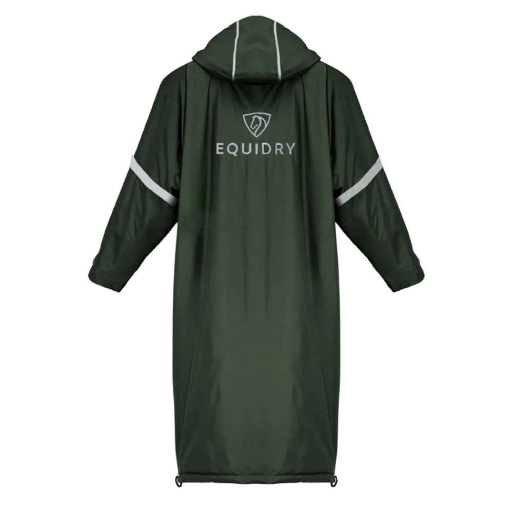 EQUIDRY Children's Thin Fleece Reflective Evolution #colour_black- forest-green