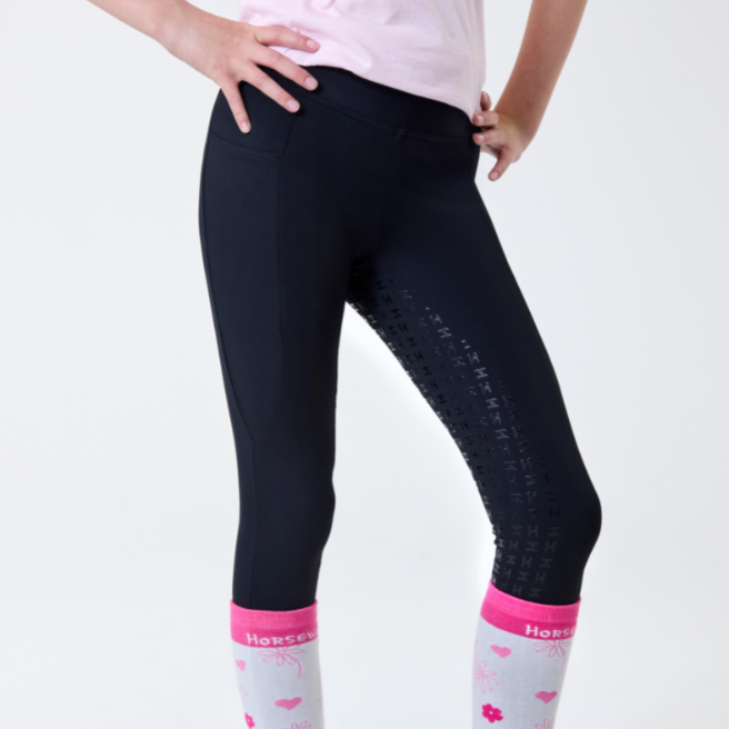 Horseware Ireland Children's Riding Tights #colour_core-black