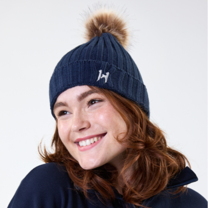 Horseware Ireland Aura Knitted Hat #colour_core-navy