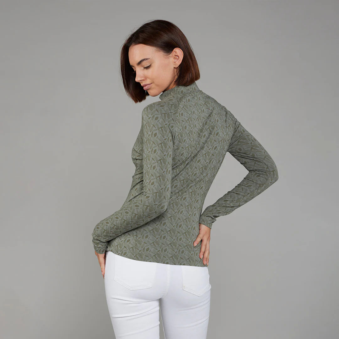 Toggi Verdant Womens Long Sleeve Top #colour_khaki-print
