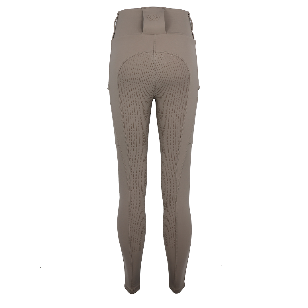 Woof Wear All Season Ladies Full Seat Riding Tights #colour_stone