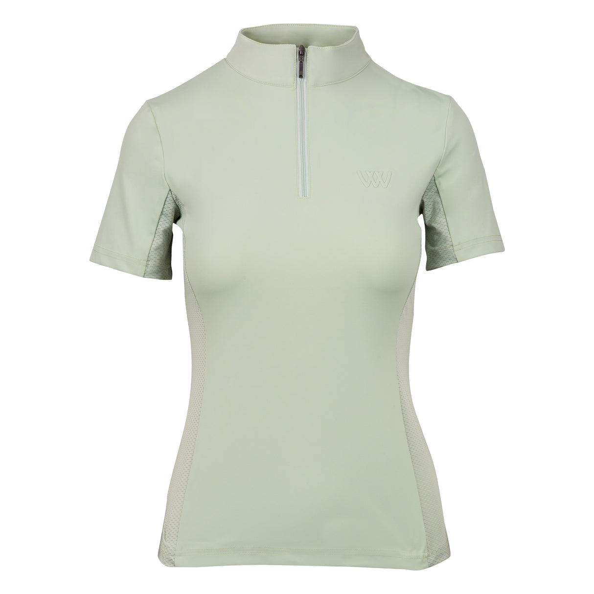 Woof Wear Ladies Short Sleeve Tech Riding Shirt #colour_sage-green