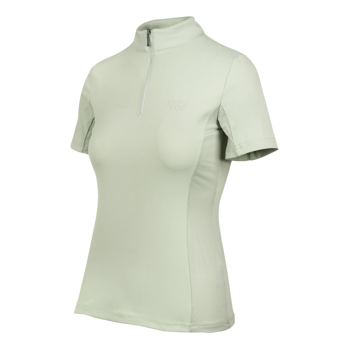 Woof Wear Ladies Short Sleeve Tech Riding Shirt #colour_sage-green