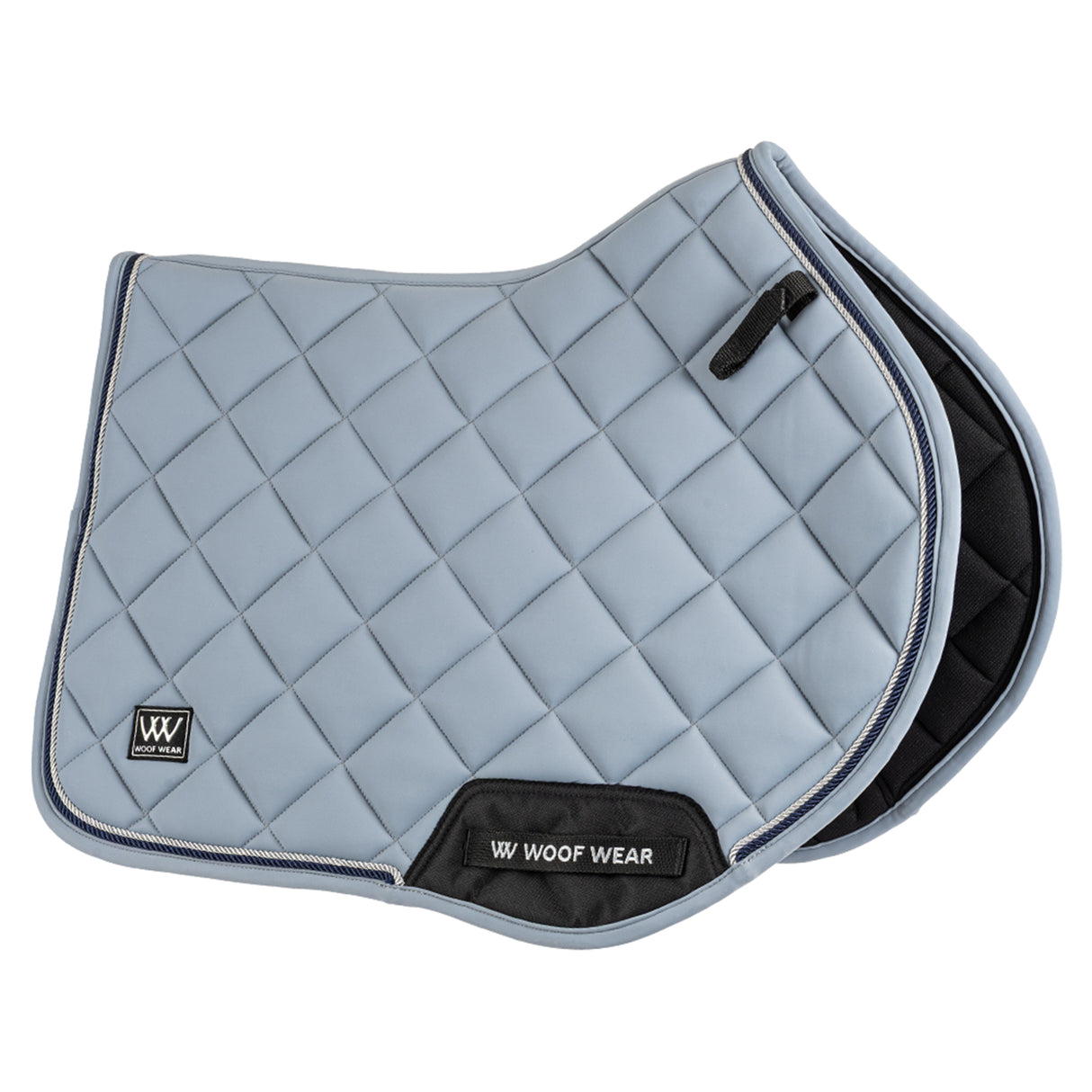 Woof Wear Vision Aura Close Contact Saddle Pad #colour_steel-blue