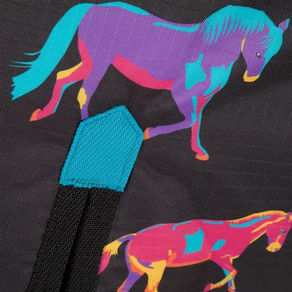 Shires Ontario 220g Turnout Rug #colour_black-horse